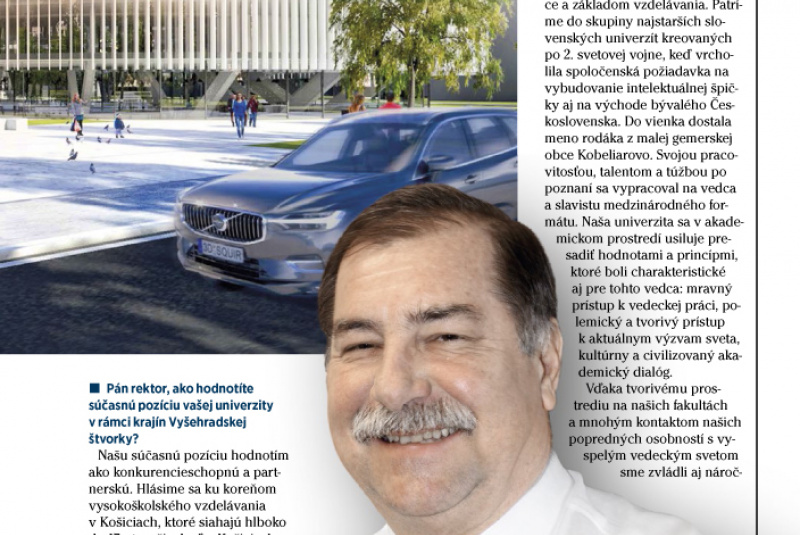 Novinky a články / Rozhovor s rektorom UPJŠ Pavlom Sovákom v časopise DIMENZIE - foto