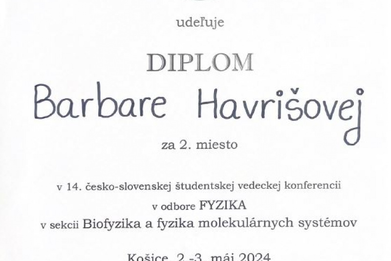 Novinky a články / 14. česko-slovenská študentská vedecká konferencia (ČSŠVK) vo fyzike - foto Novinky a články / 14. česko-slovenská študentská vedecká konferencia (ČSŠVK) vo fyzike - foto